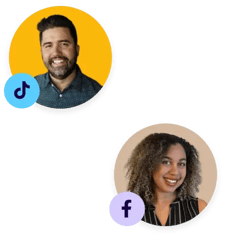 Image of flockity influencers with social icons