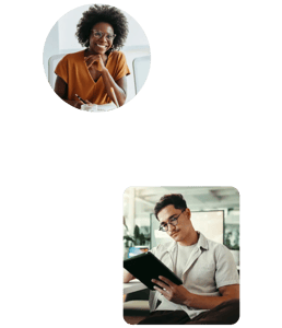 Images of influencers and professionals